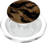 Pipistrelli vampiri Swarm Classic Gothic Black Spooky Cottagecore PopSockets PopGrip per MagSafe