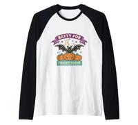 Pipistrello di Halloween - Batty for Spaventoso Notte Maglia con Maniche Raglan