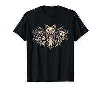 Pipistrello Mandragora Arte Mistica Pagan Halloween Maglietta