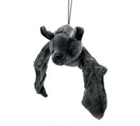 Pipistrello Microchiroptera Volpe Volante Peluche Stoffa Animale 36cm Grigio