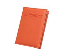 pipisweet 1pc PU Custodia In Pelle Possport Della Copertura per il Mondo di Viaggio Passaporto Protector Organizer Universale Del Supporto Del Sacchetto Del, Arancione, Taglia unica