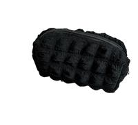 pipisweet 2 pz Kawaii Puffs Astuccio Astuccio Cosmetico Ragazza Penna Sacchetto Scatola Carino Coreano Cancelleria per Ufficio Rientro a Scuola Forniture Studenti, Nero , Taglia unica
