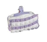 pipisweet 2 pz Kawaii Puffs Astuccio Astuccio Cosmetico Ragazza Penna Sacchetto Scatola Carino Coreano Cancelleria per Ufficio Rientro a Scuola Forniture Studenti, Viola e bianco., Taglia unica