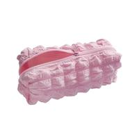 pipisweet 2 pz Kawaii Puffs Astuccio Astuccio Cosmetico Ragazza Penna Sacchetto Scatola Carino Coreano Cancelleria per Ufficio Rientro a Scuola Forniture Studenti, rosa, Taglia unica
