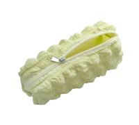 pipisweet 2 pz Kawaii Puffs Astuccio Astuccio Cosmetico Ragazza Penna Sacchetto Scatola Carino Coreano Cancelleria per Ufficio Rientro a Scuola Forniture Studenti, Giallo, Taglia unica