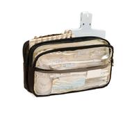 pipisweet 2 Pz Studente Trasparente Matita Sacchetto Forniture Scuola Sacchetto di Immagazzinaggio Multifunzionale FAI DA TE Carino Cancelleria Bag Kid Penna, Nero , Taglia unica