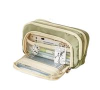 pipisweet Astuccio di grande capacità, astuccio per matite portatile, per cosmetici, regalo portatile per ufficio, scuola, adolescenti, ragazze, ragazzi, uomini, donne e adulti, Verde, Taglia unica