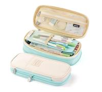 pipisweet Astuccio per matite di grande capacità, per ragazze, ufficio, studenti, cancelleria, organizer per la scuola, Verde, Taglia unica