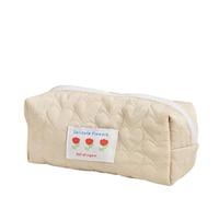 pipisweet Astuccio per penne con cerniera da viaggio per trucco borsa organizer per articoli da toeletta femminili lavaggio cancelleria borsa organizer per trucco, Beige, Taglia unica