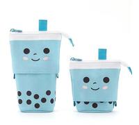 pipisweet Astuccio telescopico per matite e tè al latte in piedi, carino, portapenne, astuccio per cancelleria per studenti scolastici, forniture per ufficio, C, Taglia unica