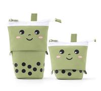 pipisweet Astuccio telescopico per matite e tè al latte in piedi, carino, portapenne, astuccio per cancelleria per studenti scolastici, forniture per ufficio, F, Taglia unica