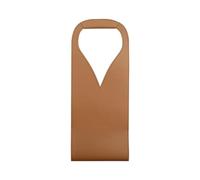 pipisweet Borsa regalo per vino, riutilizzabile, in pelle, a doppio strato, per champagne, birra, regalo per compleanni, addio al nubilato, Marrone chiaro, 42x17cm
