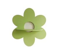pipisweet Mensola da parete in stile bohémien, con cristalli floreali, per camera da letto, soggiorno, estetica, montaggio a parete, in legno, decorazione per la casa (verde)