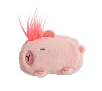 pipisweet Simpatico astuccio in peluche Capybara, astuccio per cosmetici, porcellino d'India, astuccio per matite di grande capacità, per la scuola, cancelleria, rosa, Taglia unica