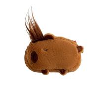 pipisweet Simpatico astuccio in peluche Capybara, astuccio per cosmetici, porcellino d'India, astuccio per matite di grande capacità, per la scuola, cancelleria, Caff, Taglia unica
