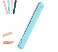 Pipiup Curling Iron, Pipiup Mini Dual Purpose Curling Iron, 2 in 1 Ceramic Glaze Anti Scalding Compact and Portable Pipiup Hair Curler for Women Short & Long Hairs, All Hair Types (Blue)