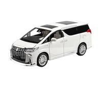 PIPJLCGE Mini modellino di auto in miniatura in lega di zinco per Toyota Alphard MPV, decorazione squisita, decorazione in scala 1:18, veicolo pressofuso (bianco)
