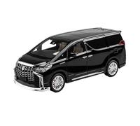 PIPJLCGE Mini modellino di auto in miniatura in lega di zinco per Toyota Alphard MPV, decorazione squisita, decorazione in scala 1:18, veicolo pressofuso (nero)
