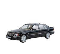 PIPJLCGE Modello di auto in miniatura replica 1:24 per Benz W140 S320 Sel modellino in miniatura in lega di metallo modellino di auto squisita decorazione soggiorno scala veicolo pressofuso (nero)