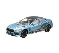 PIPJLCGE Modello di auto in miniatura replica 1:24 per BMW M8 Manhart Mh8 800 Mini simulazione in lega modello di auto squisito soggiorno ornamenti decorazione scala veicolo pressofuso (blu)
