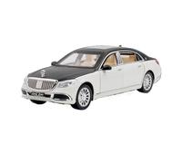 PIPJLCGE Replica in miniatura di auto modello 1:24 per Benz Maybach Gls600 modellino in miniatura in lega di simulazione auto squisiti ornamenti decorativi da collezione in scala pressofuso (bianco)