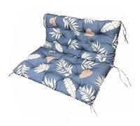 PIPOEI Cuscini per Altalena 2 posti Impermeabile con Schienale Separati, Cuscino per Panchina da Giardino con Lacci per Cortile, Mobili da Giardino 01