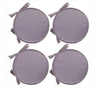 PIPOEI Cuscini per sedia Set di 2/4/6 cuscini per sedia rotonda con lacci, cuscini per sedia rotonda diametro 30 cm, cuscino in poliestere per sedia da bistrot A-07,30cm-4pcs