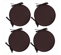 PIPOEI Cuscini per sedia Set di 2/4/6 cuscini per sedia rotonda con lacci, cuscini per sedia rotonda diametro 30 cm, cuscino in poliestere per sedia da bistrot A-01,30cm-4pcs