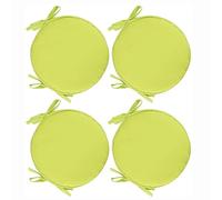 PIPOEI Cuscini per sedia Set di 2/4/6 cuscini per sedia rotonda con lacci, cuscini per sedia rotonda diametro 30 cm, cuscino in poliestere per sedia da bistrot A-14,30cm-4pcs