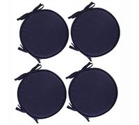 PIPOEI Cuscini per Sedia Set di 2/4/6 Cuscini per Sedia Rotonda con Lacci, Cuscini per Sedia Rotonda Diametro 30 cm, Cuscino in Poliestere per Sedia da bistrot A-10,30cm-4pcs
