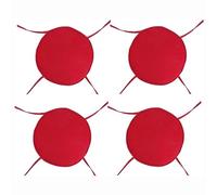 PIPOEI Cuscini per Sedia Set di 2/4/6 Cuscini per Sedia Rotonda con Lacci, Cuscini per Sedia Rotonda Diametro 30 cm, Cuscino in Poliestere per Sedia da bistrot A-05,30cm-4pcs