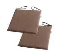 PIPOEI Cuscini per sedie da Cucina con Lacci Set di 2/4/6, Cuscino per sedie da Sala da Pranzo con Nastri, Copertura Rimovibile con Cerniera, Ideale per L'Ufficio, Cucina Sala da Pranzo A-2,40 x 40cm