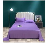 PIPOEI Lenzuolo da Letto in Raso Tencel a 80 Fili - Lino Jersey Liscio su Entrambi i Lati - qualità Jersey rinfrescante - Traspirante e Delicato sulla Pelle 14,245 * 270cm