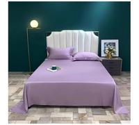 PIPOEI Lenzuolo da Letto in Raso Tencel a 80 Fili - Lino Jersey Liscio su Entrambi i Lati - qualità Jersey rinfrescante - Traspirante e Delicato sulla Pelle 01,50x70 cm x2