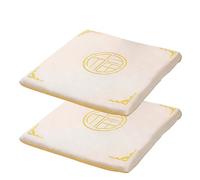 PIPOEI Set di 2/4/6 Cuscini per Sedia, Cuscino in Tatami di Lino per Sedia da Pranzo di 3 cm di Spessore, Pavimento in Schiuma per Casa, Sedia da Ufficio05,2 PCS- 40 * 40cm