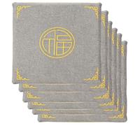 PIPOEI Set di 2/4/6 Cuscini per Sedia, Cuscino in Tatami di Lino per Sedia da Pranzo di 3 cm di Spessore, Pavimento in Schiuma per Casa, Sedia da Ufficio03,6 PCS- 40 * 35cm