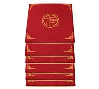 PIPOEI Set di 2/4/6 Cuscini per Sedia, Cuscino in Tatami di Lino per Sedia da Pranzo di 3 cm di Spessore, Pavimento in Schiuma per Casa, Sedia da Ufficio 06,6 PCS- 45 * 45cm