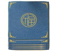 PIPOEI Set di 2/4/6 Cuscini per Sedia, Cuscino in Tatami di Lino per Sedia da Pranzo di 3 cm di Spessore, Pavimento in Schiuma per Casa, Sedia da Ufficio Blue,6 PCS- 45 * 40cm