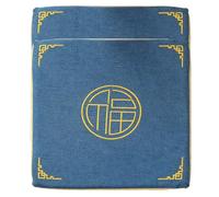 PIPOEI Set di 2/4/6 Cuscini per Sedia, Cuscino in Tatami di Lino per Sedia da Pranzo di 3 cm di Spessore, Pavimento in Schiuma per Casa, Sedia da Ufficio Blue,2 PCS- 45 * 40cm