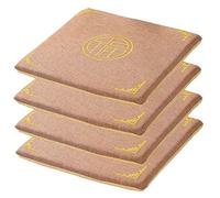 PIPOEI Set di 2/4/6 Cuscini per Sedia, Cuscino in Tatami di Lino per Sedia da Pranzo di 3 cm di Spessore, Pavimento in Schiuma per Casa, Sedia da Ufficio02,4 PCS- 40 * 40cm
