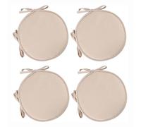 PIPOEI Set di 2/4/6 Cuscini Rotondi per Sedie Cucina con Lacci, Cuscino perSedia da bistrot per sedie da Pranzo, sgabelli da Bar Cuscini da Sedia da bistrot Set B-02