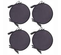 PIPOEI Set di 2/4/6 Cuscini Rotondi per Sedie Cucina con Lacci, Cuscino perSedia da bistrot per sedie da Pranzo, sgabelli da Bar Cuscini da Sedia da bistrot Set B-04