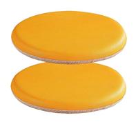 PIPOEI Set di 2 Cuscini per sedie, Rotonde Cuscino per Sedile in Pelle, 4 cm di Spessore Antiscivolo Sgabello Bistro Cuscinetto per Ufficio, Soggiorno, Cucina Sala da Pranzo 02,2 Set - 30cm