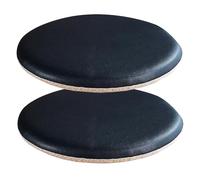 PIPOEI Set di 2 Cuscini per sedie, Rotonde Cuscino per Sedile in Pelle, 4 cm di Spessore Antiscivolo Sgabello Bistro Cuscinetto per Ufficio, Soggiorno, Cucina Sala da Pranzo 09,2 Set - 35cm