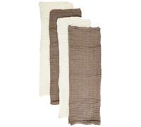 PIPPI 4er Pack Baby Unisex Windeln Für Spucktücher, Kuscheltücher Oder Windeltücher Geeignet, Set costume da bagno - Bimbi 0-24, Beige (Cinder 270), Taglia unica (Taglia Produttore: 65x65)