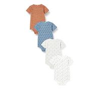 Pippi 4er Pack Body SS Set di Biancheria per Bambino e Neonato, Miraggio Blu, 3 Anni Unisex-Bimbi