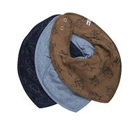 PIPPI Bandana Bib Boy -AOP (3-pack), bavaglino triangolare,