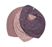 PIPPI Bandana Bib Girl -AOP (3-pack), bavaglino triangolare,