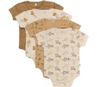 PIPPI Body SS AO-Printed (4-Pack), Canottiera Unisex - Bimbi 0-24,