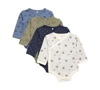 PIPPI Body Wrap AO-Printed (4-Pack) Biancheria Intima, Deep Lichen Green, 56 Unisex-Bimbi